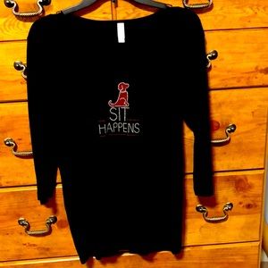 New without tags Sit Happens Dog shirt XL